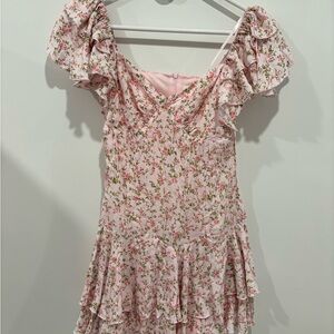Altar'd State Pink Floral Dress